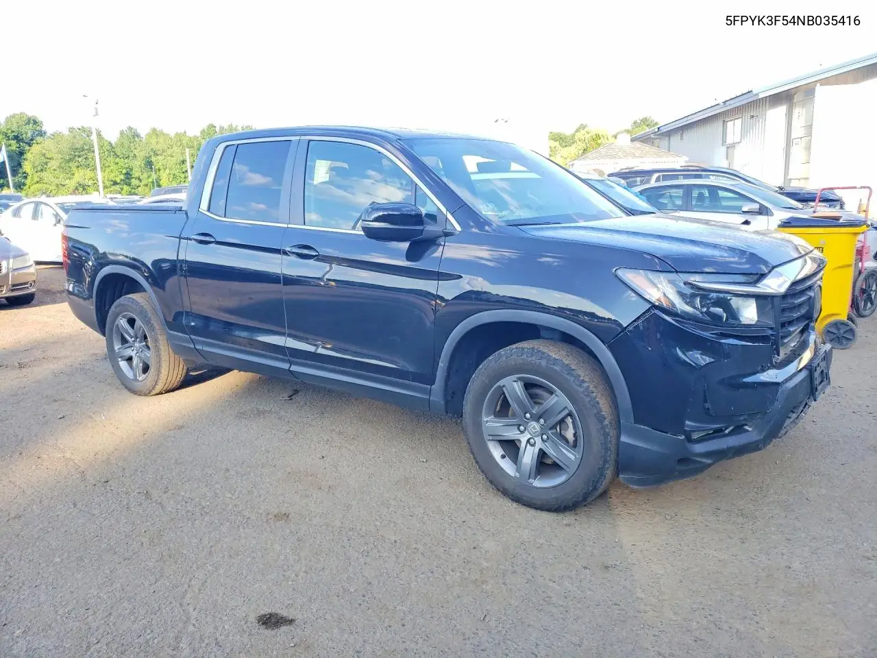 2022 Honda Ridgeline Rtl VIN: 5FPYK3F54NB035416 Lot: 60428546