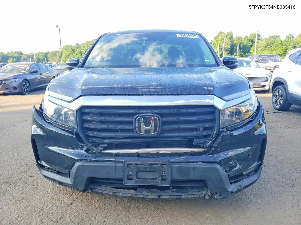 2022 Honda Ridgeline Rtl VIN: 5FPYK3F54NB035416 Lot: 60428546