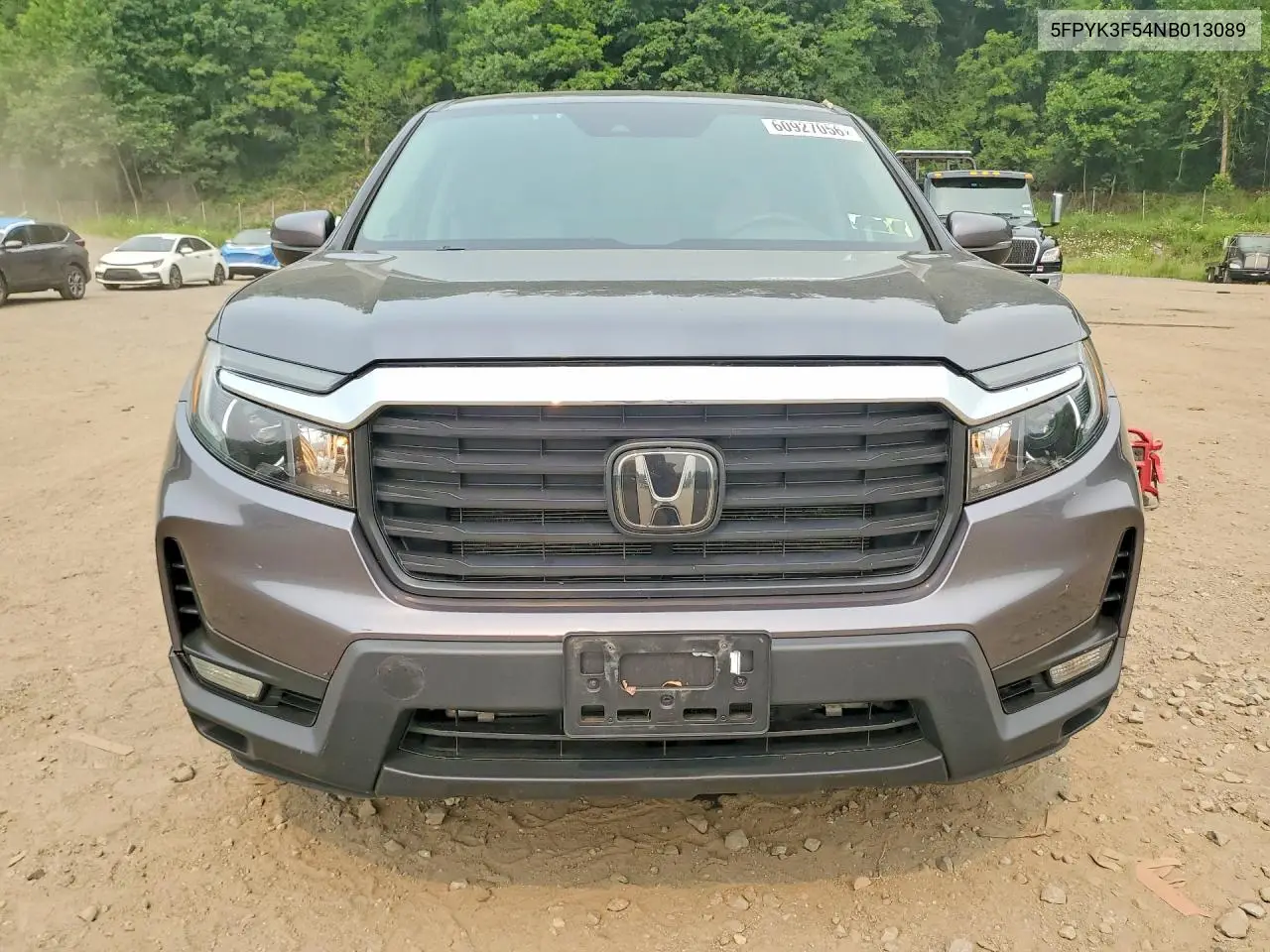 2022 Honda Ridgeline Rtl VIN: 5FPYK3F54NB013089 Lot: 60927056