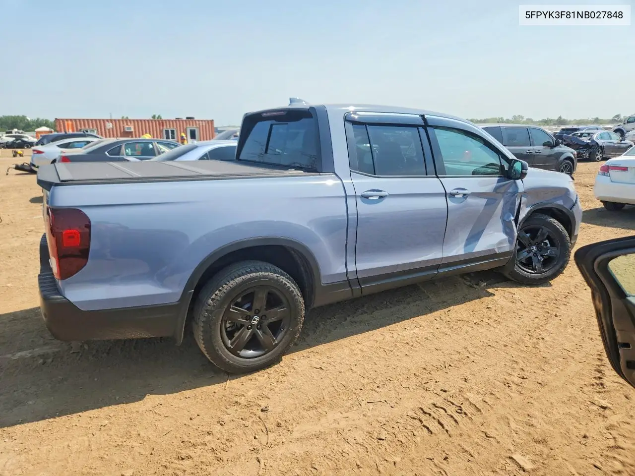 2022 Honda Ridgeline Black Edition VIN: 5FPYK3F81NB027848 Lot: 61183096