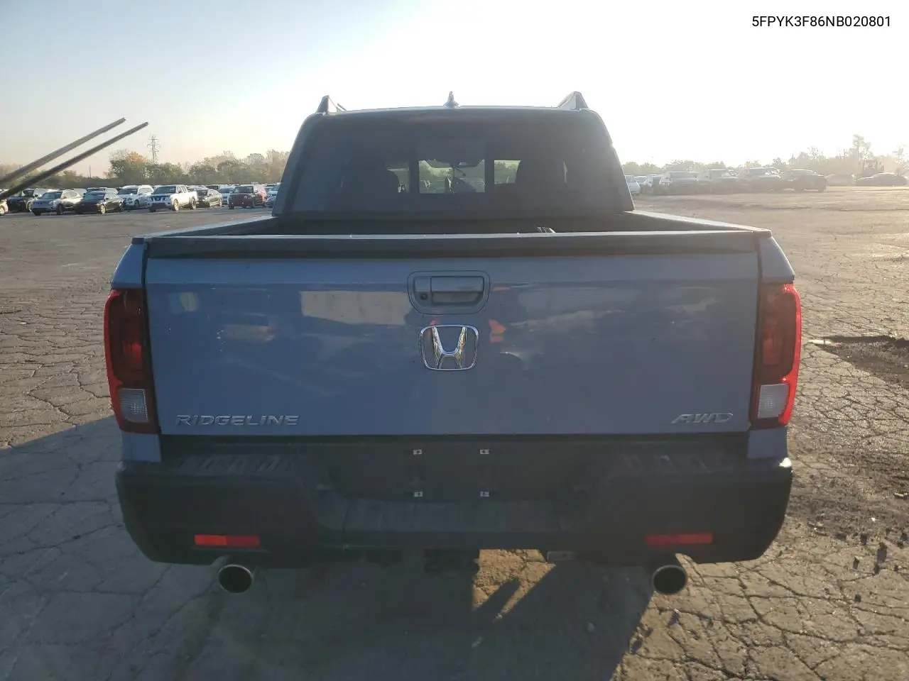 5FPYK3F86NB020801 2022 Honda Ridgeline Awd 3.5L V6 Black Edition