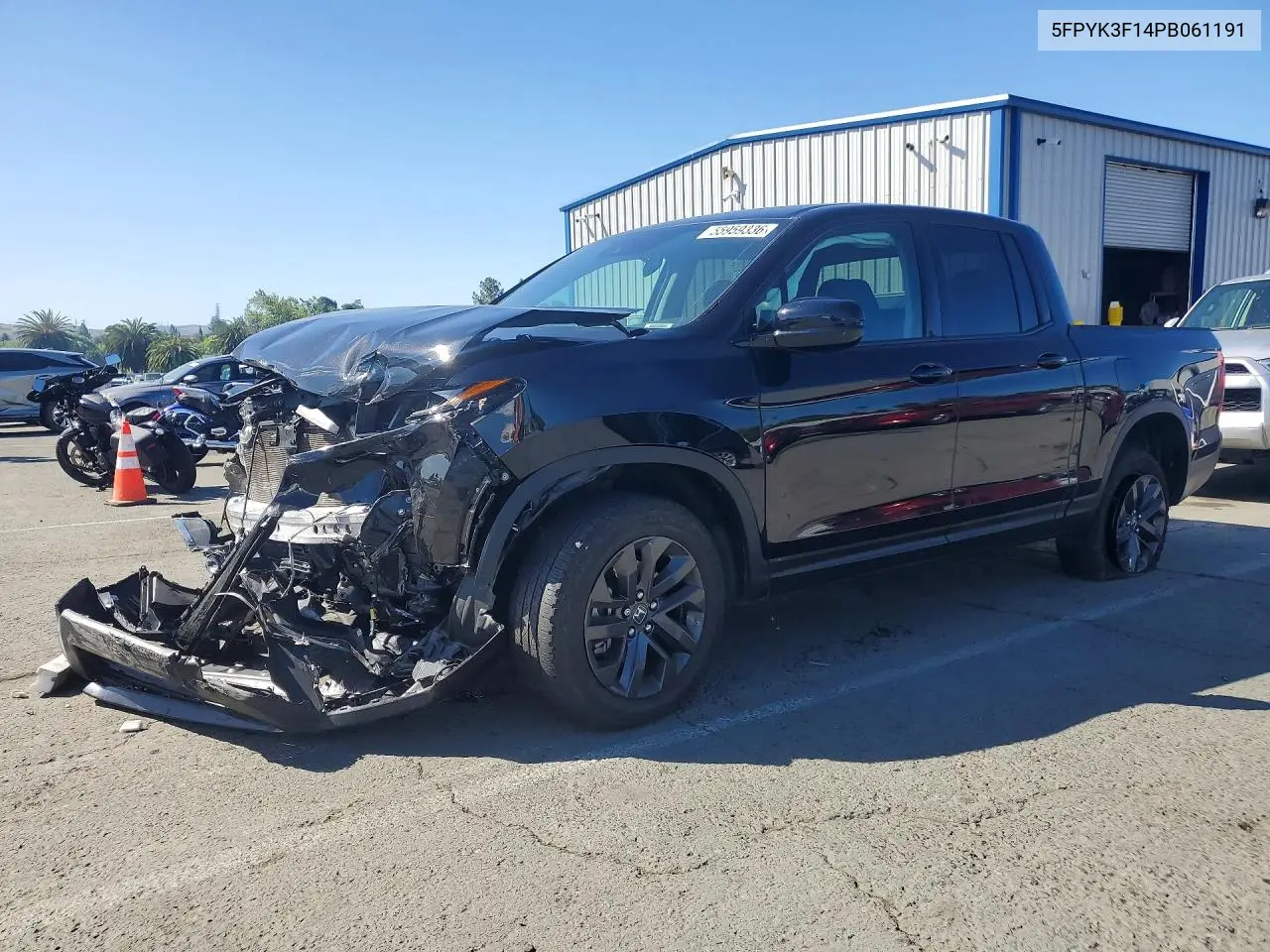 2023 Honda Ridgeline Sport VIN: 5FPYK3F14PB061191 Lot: 55959336