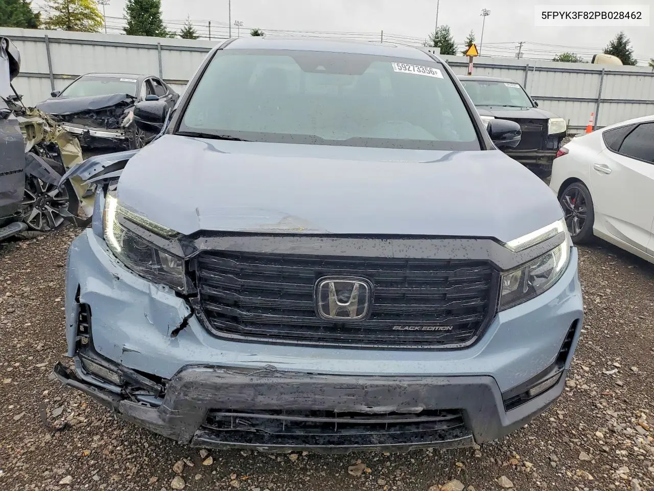 2023 Honda Ridgeline Black Edition VIN: 5FPYK3F82PB028462 Lot: 59273356