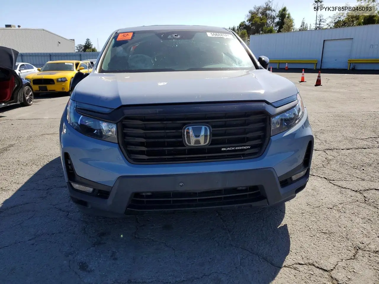2023 Honda Ridgeline Black Edition VIN: 5FPYK3F85PB045093 Lot: 59888986