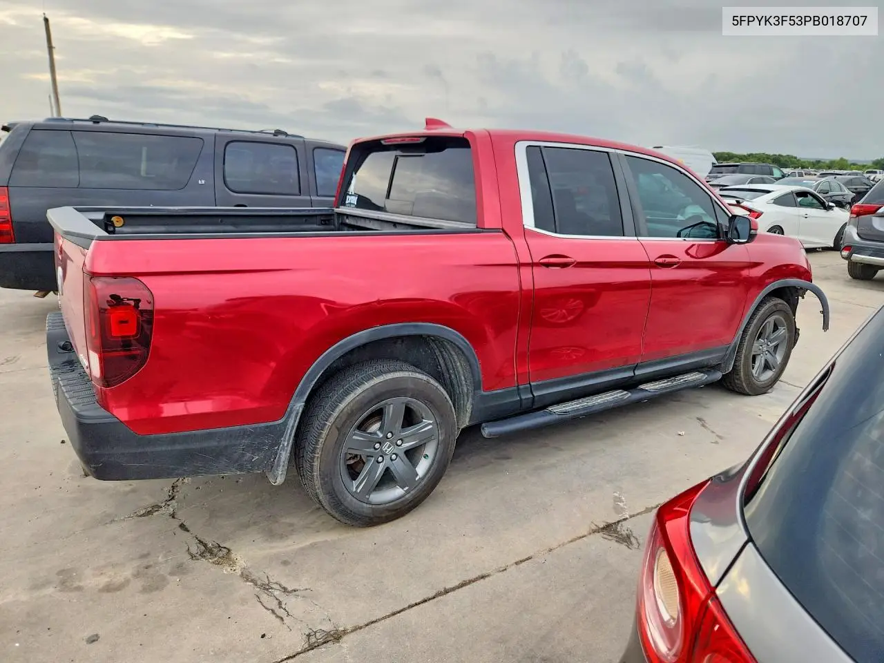 2023 Honda Ridgeline Rtl VIN: 5FPYK3F53PB018707 Lot: 61019716