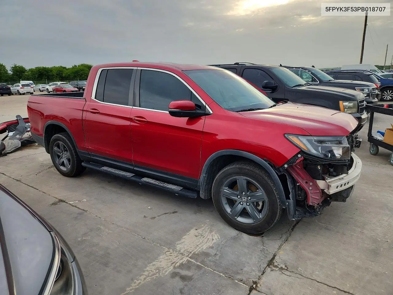 2023 Honda Ridgeline Rtl VIN: 5FPYK3F53PB018707 Lot: 61019716