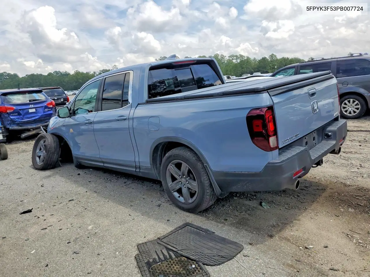 2023 Honda Ridgeline Rtl VIN: 5FPYK3F53PB007724 Lot: 61242026