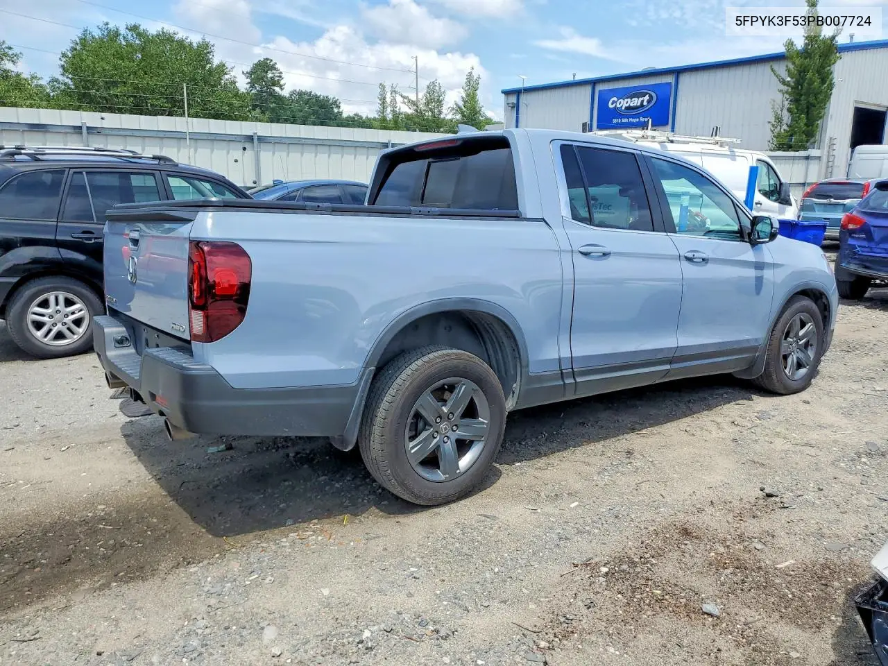2023 Honda Ridgeline Rtl VIN: 5FPYK3F53PB007724 Lot: 61242026