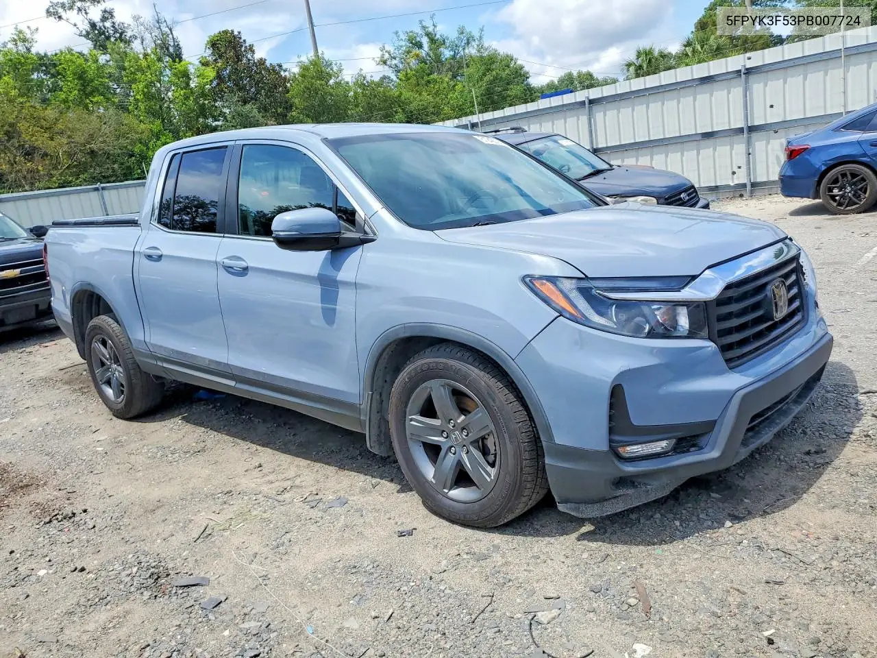 2023 Honda Ridgeline Rtl VIN: 5FPYK3F53PB007724 Lot: 61242026