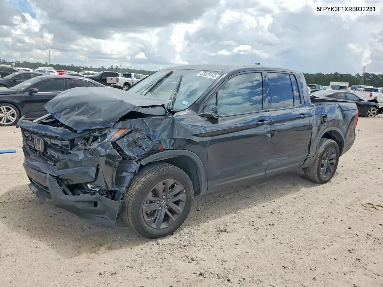2024 Honda Ridgeline Sport VIN: 5FPYK3F1XRB032281 Lot: 57005146