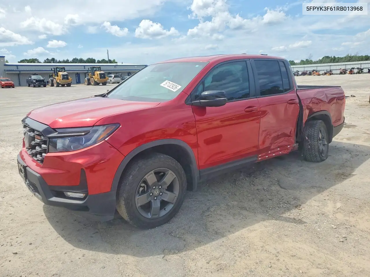 2024 Honda Ridgeline Trail Sport VIN: 5FPYK3F61RB013968 Lot: 57132926
