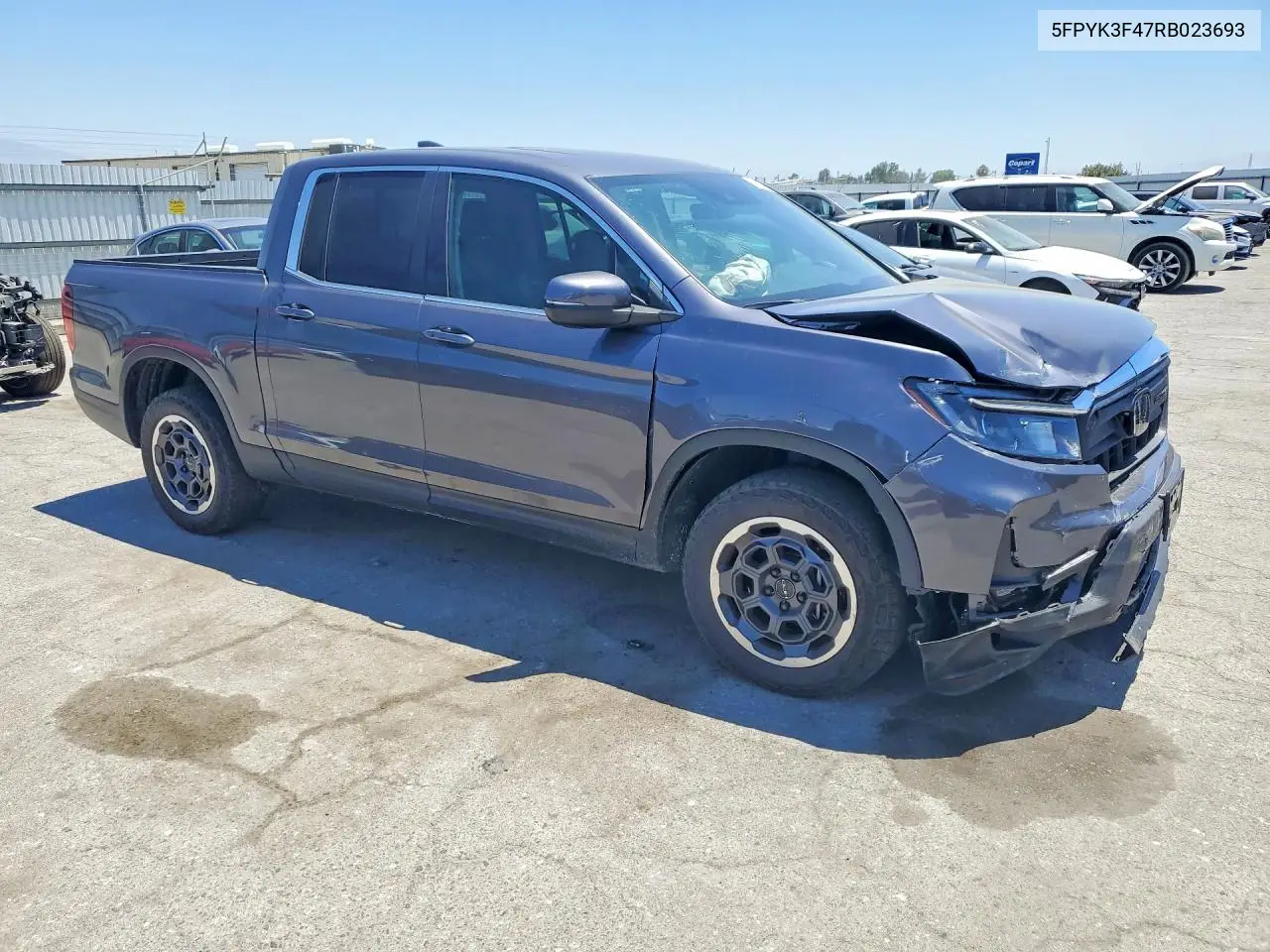 2024 Honda Ridgeline Rtl VIN: 5FPYK3F47RB023693 Lot: 60077546