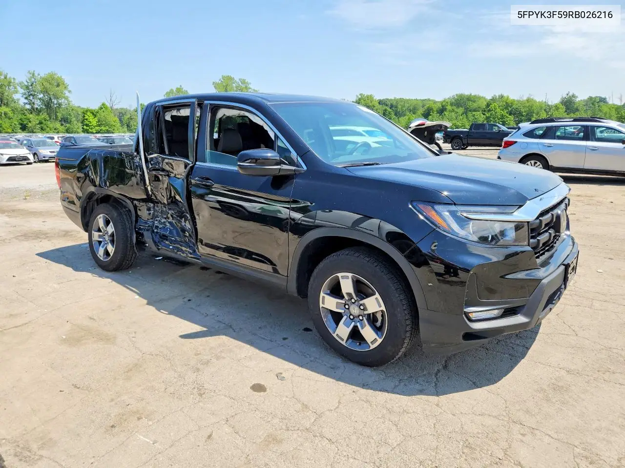 2024 Honda Ridgeline Rtl VIN: 5FPYK3F59RB026216 Lot: 61755496