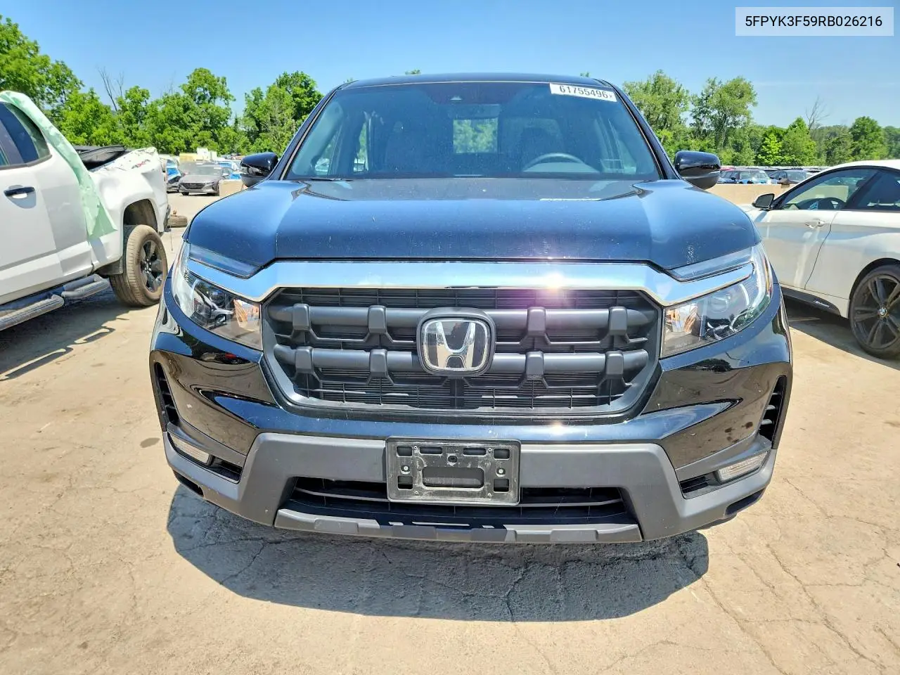 2024 Honda Ridgeline Rtl VIN: 5FPYK3F59RB026216 Lot: 61755496