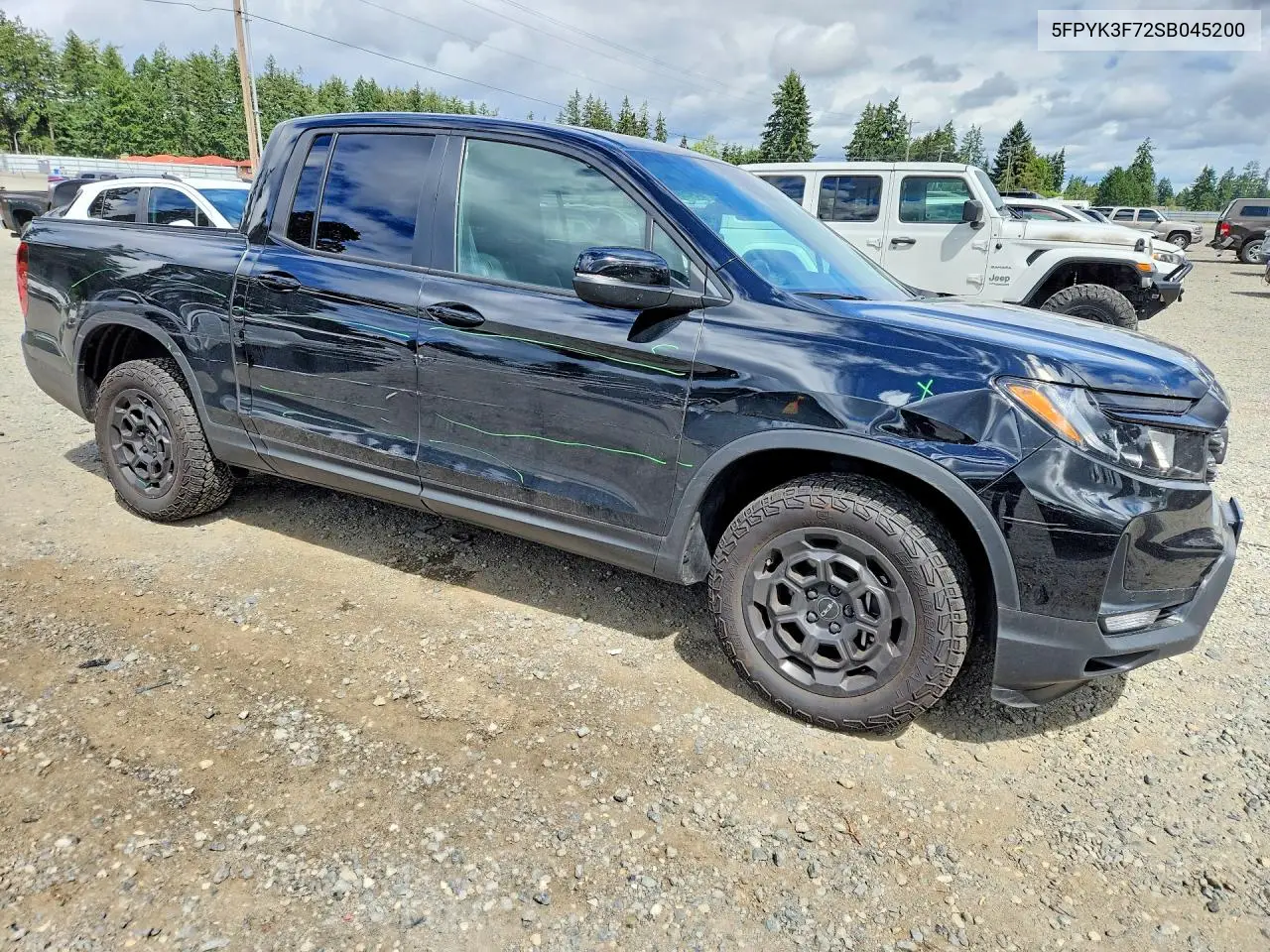 2025 Honda Ridgeline Trail Sport VIN: 5FPYK3F72SB045200 Lot: 58137926