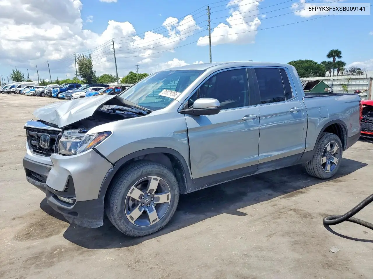 2025 Honda Ridgeline Rtl VIN: 5FPYK3F5XSB009141 Lot: 58879356