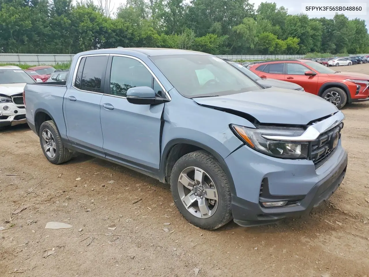 2025 Honda Ridgeline Rtl VIN: 5FPYK3F56SB048860 Lot: 58925866