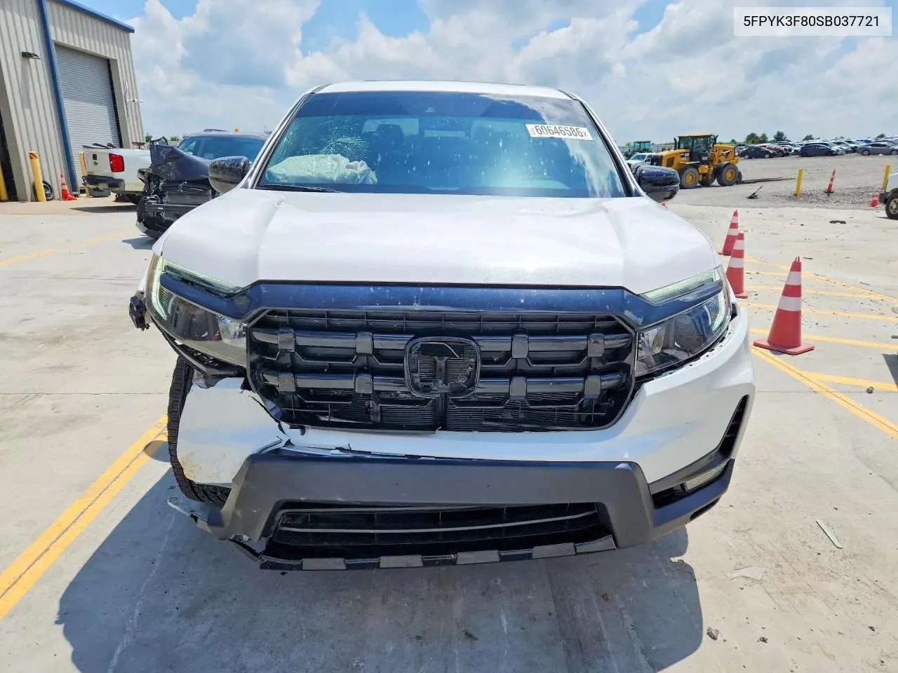 2025 Honda Ridgeline Black Edition VIN: 5FPYK3F80SB037721 Lot: 60646586