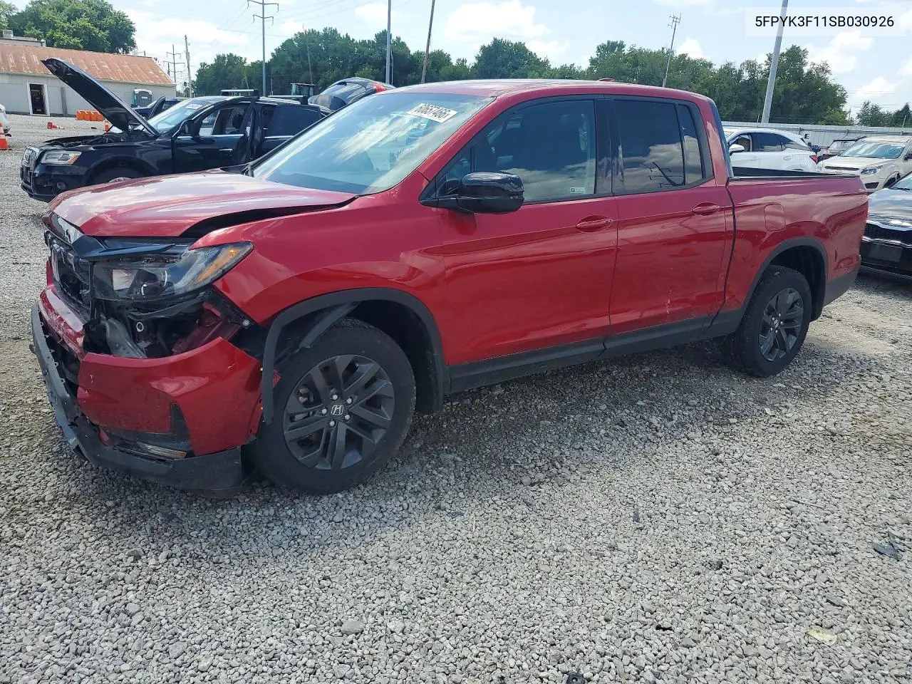 2025 Honda Ridgeline Sport VIN: 5FPYK3F11SB030926 Lot: 60657466