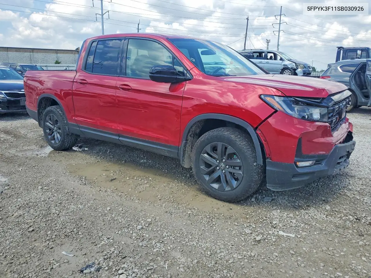 2025 Honda Ridgeline Sport VIN: 5FPYK3F11SB030926 Lot: 60657466
