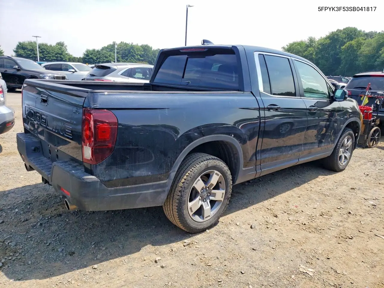 2025 Honda Ridgeline Rtl VIN: 5FPYK3F53SB041817 Lot: 61530236