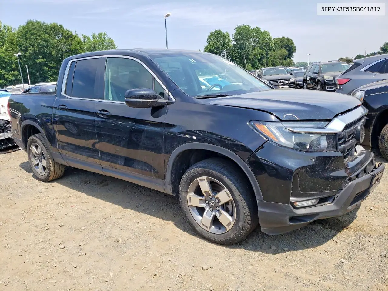 2025 Honda Ridgeline Rtl VIN: 5FPYK3F53SB041817 Lot: 61530236