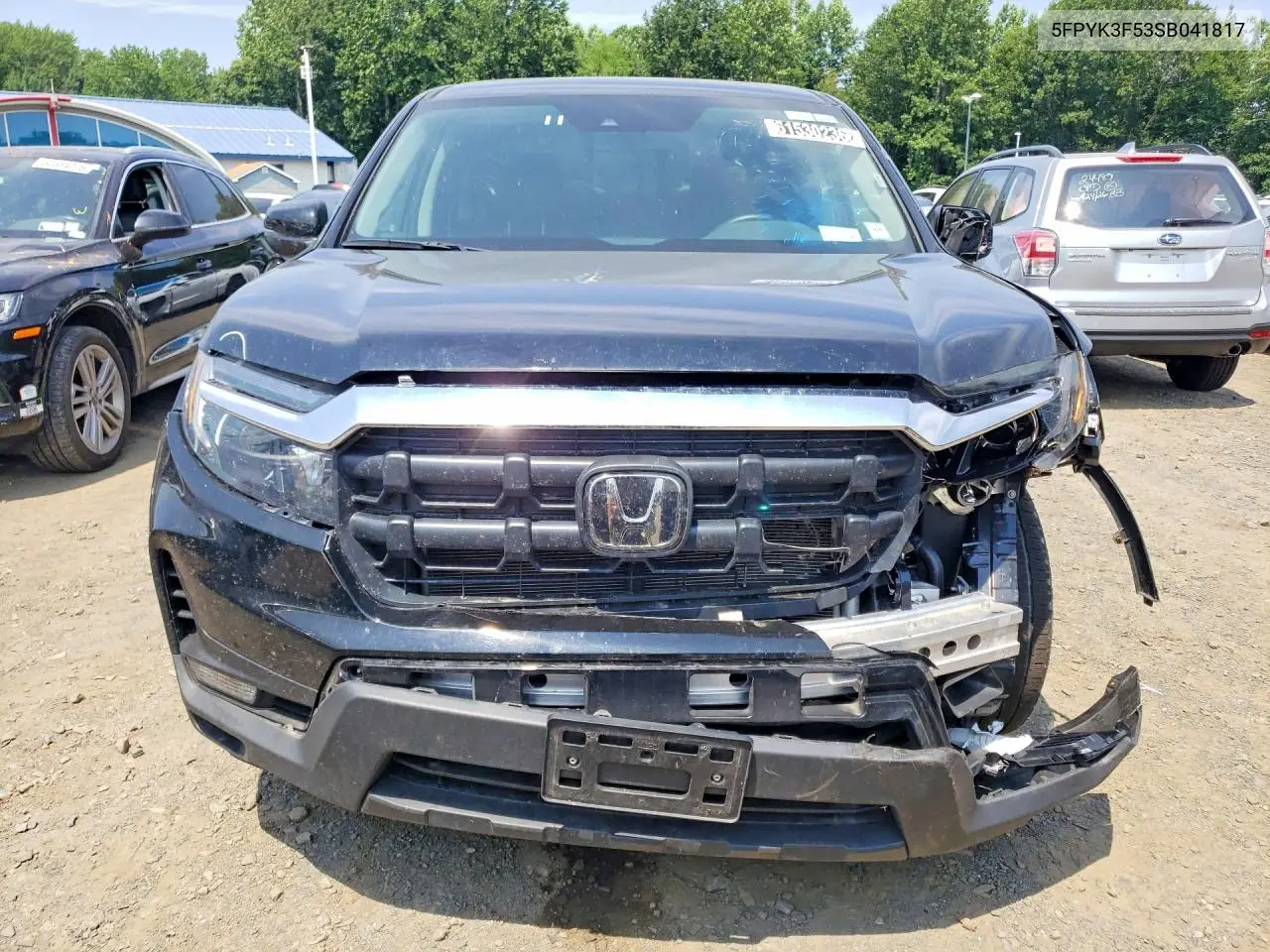 2025 Honda Ridgeline Rtl VIN: 5FPYK3F53SB041817 Lot: 61530236