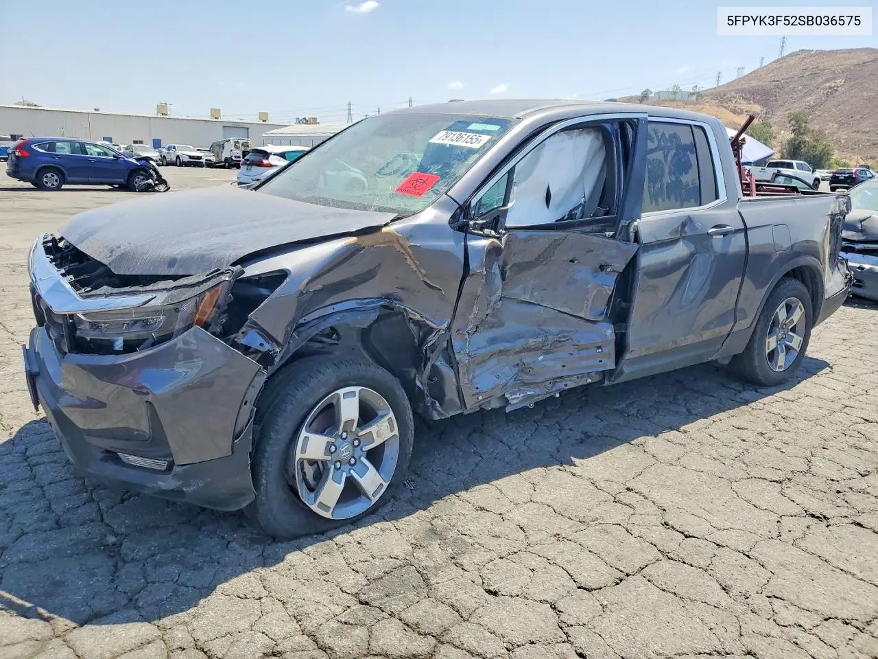 2025 Honda Ridgeline Rtl VIN: 5FPYK3F52SB036575 Lot: 79136155