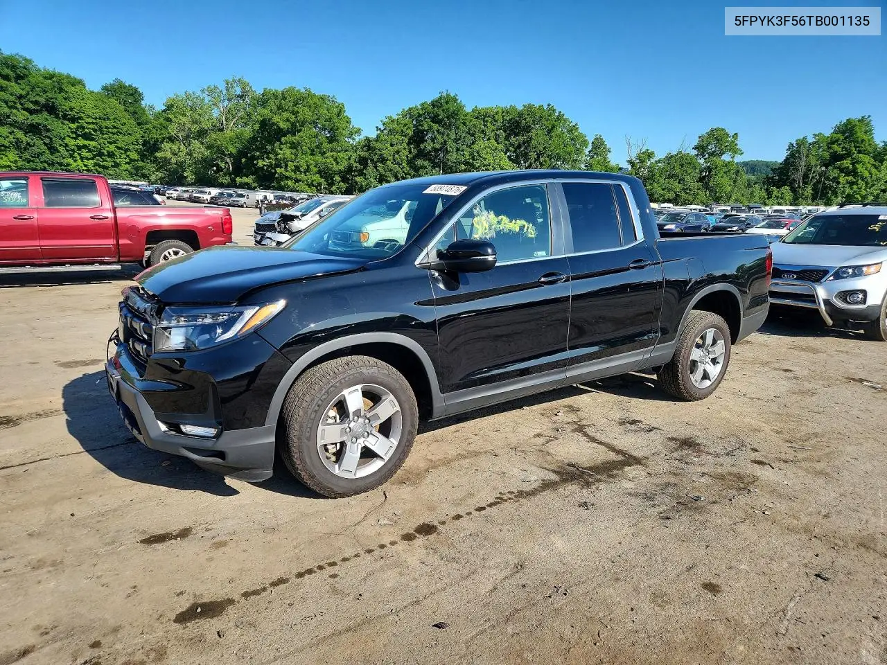 2026 Honda Ridgeline Rtl VIN: 5FPYK3F56TB001135 Lot: 58974876
