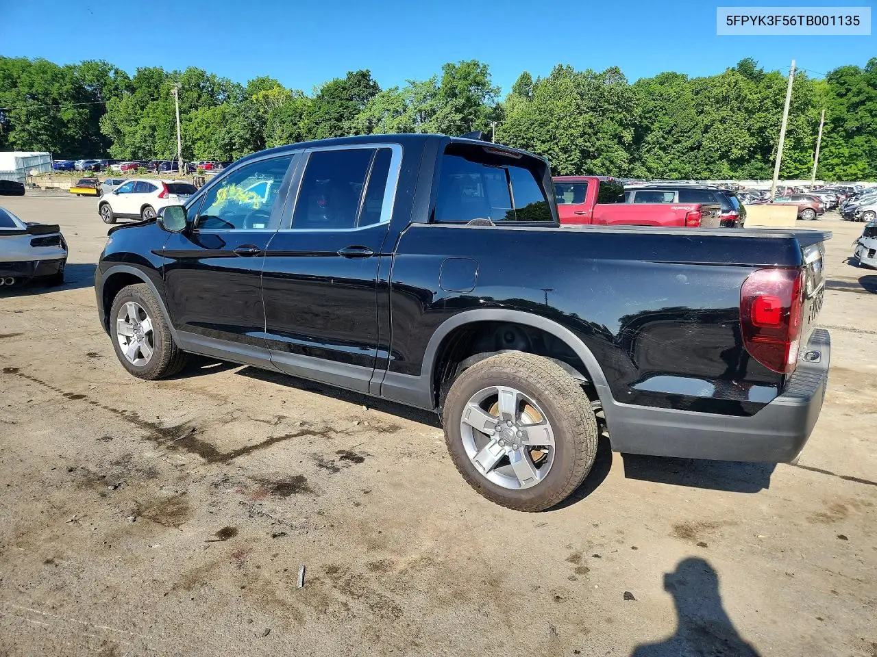2026 Honda Ridgeline Rtl VIN: 5FPYK3F56TB001135 Lot: 58974876