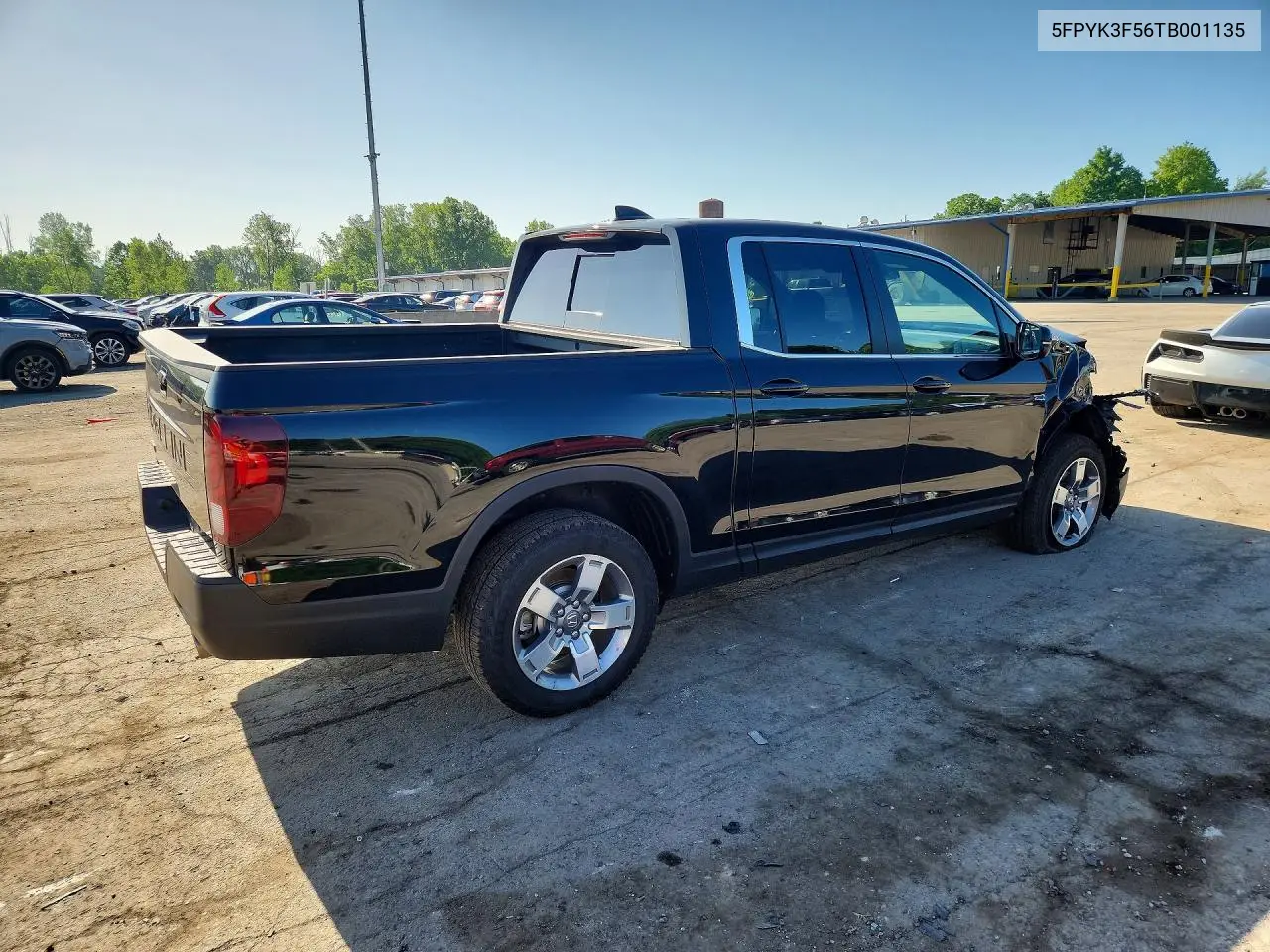 2026 Honda Ridgeline Rtl VIN: 5FPYK3F56TB001135 Lot: 58974876