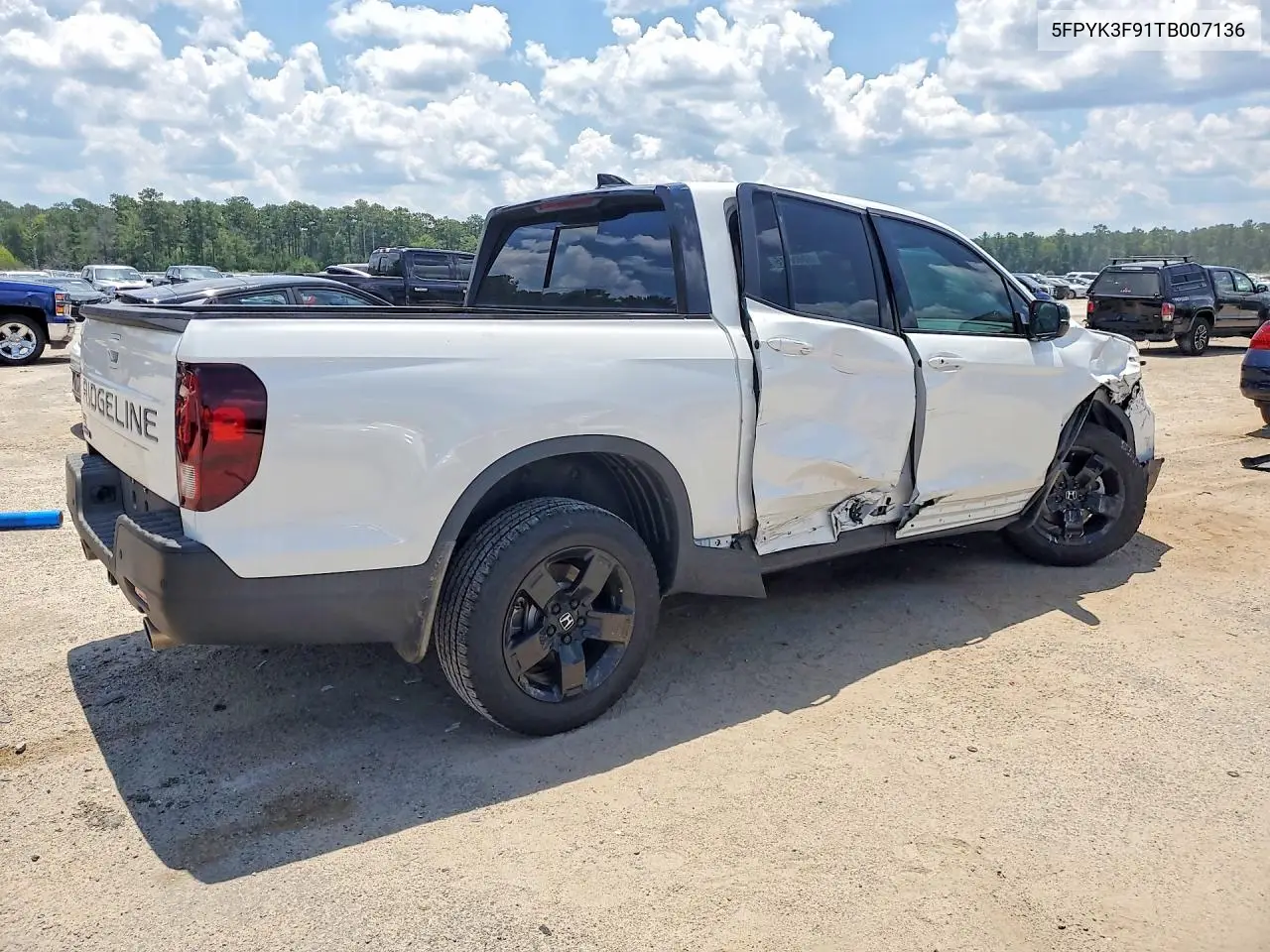 2026 Honda Ridgeline Black Edition VIN: 5FPYK3F91TB007136 Lot: 60406916