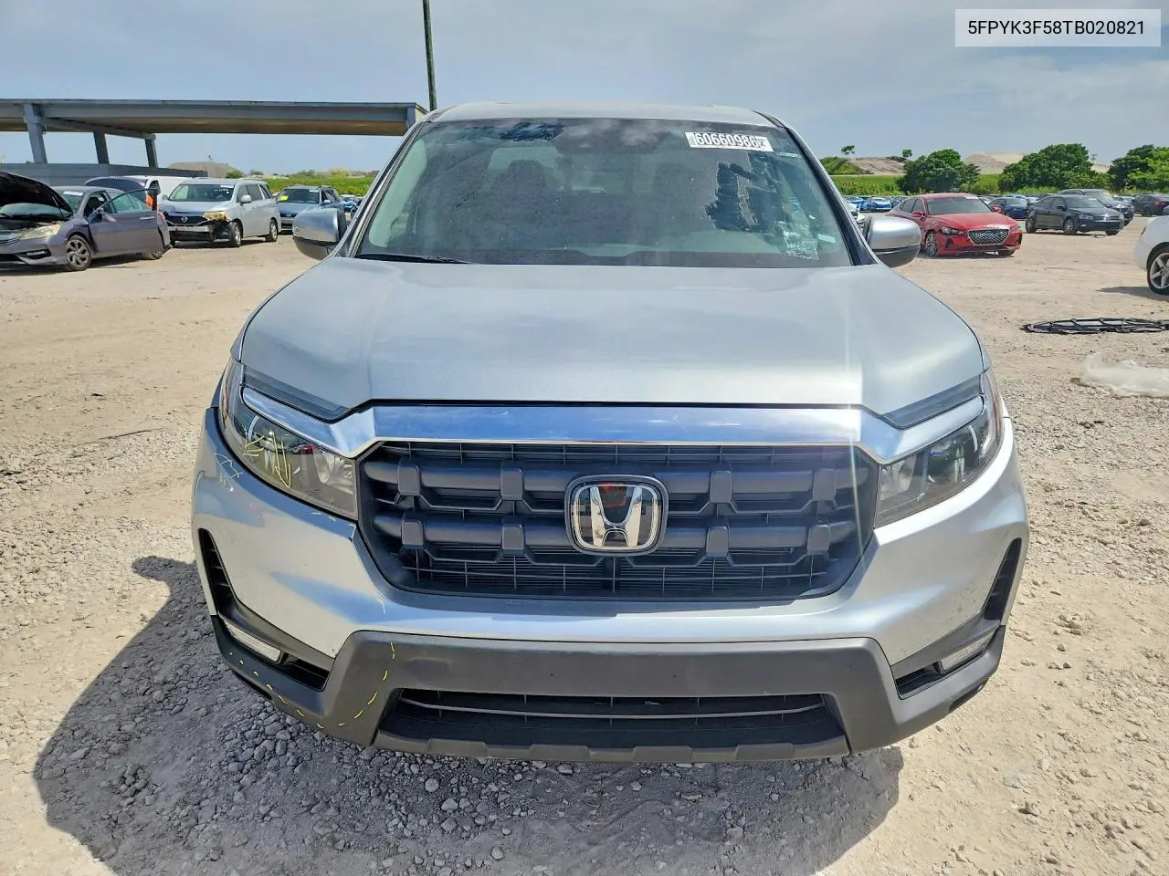 2026 Honda Ridgeline Rtl VIN: 5FPYK3F58TB020821 Lot: 60660986