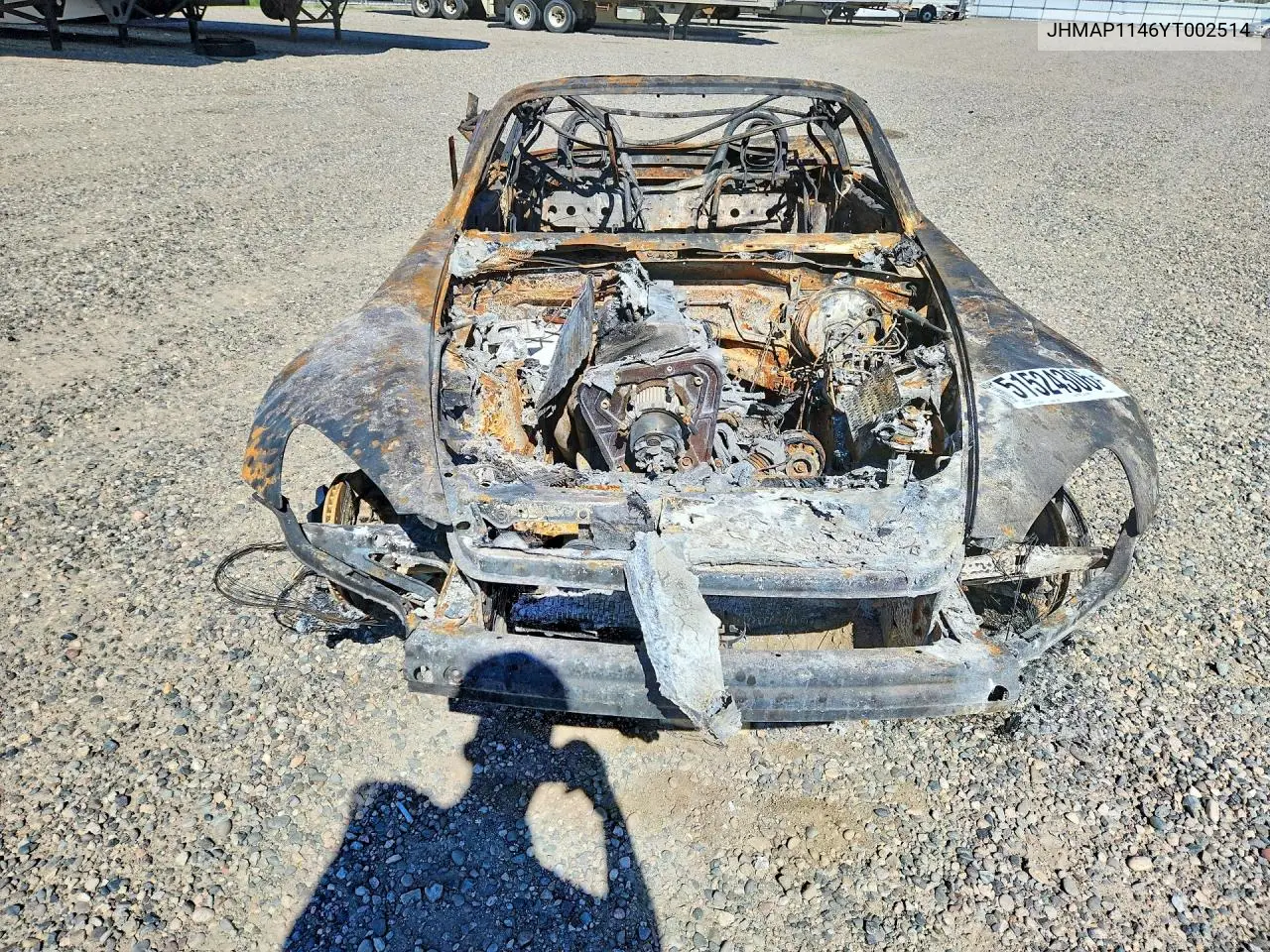 2000 Honda S2000 VIN: JHMAP1146YT002514 Lot: 51524306