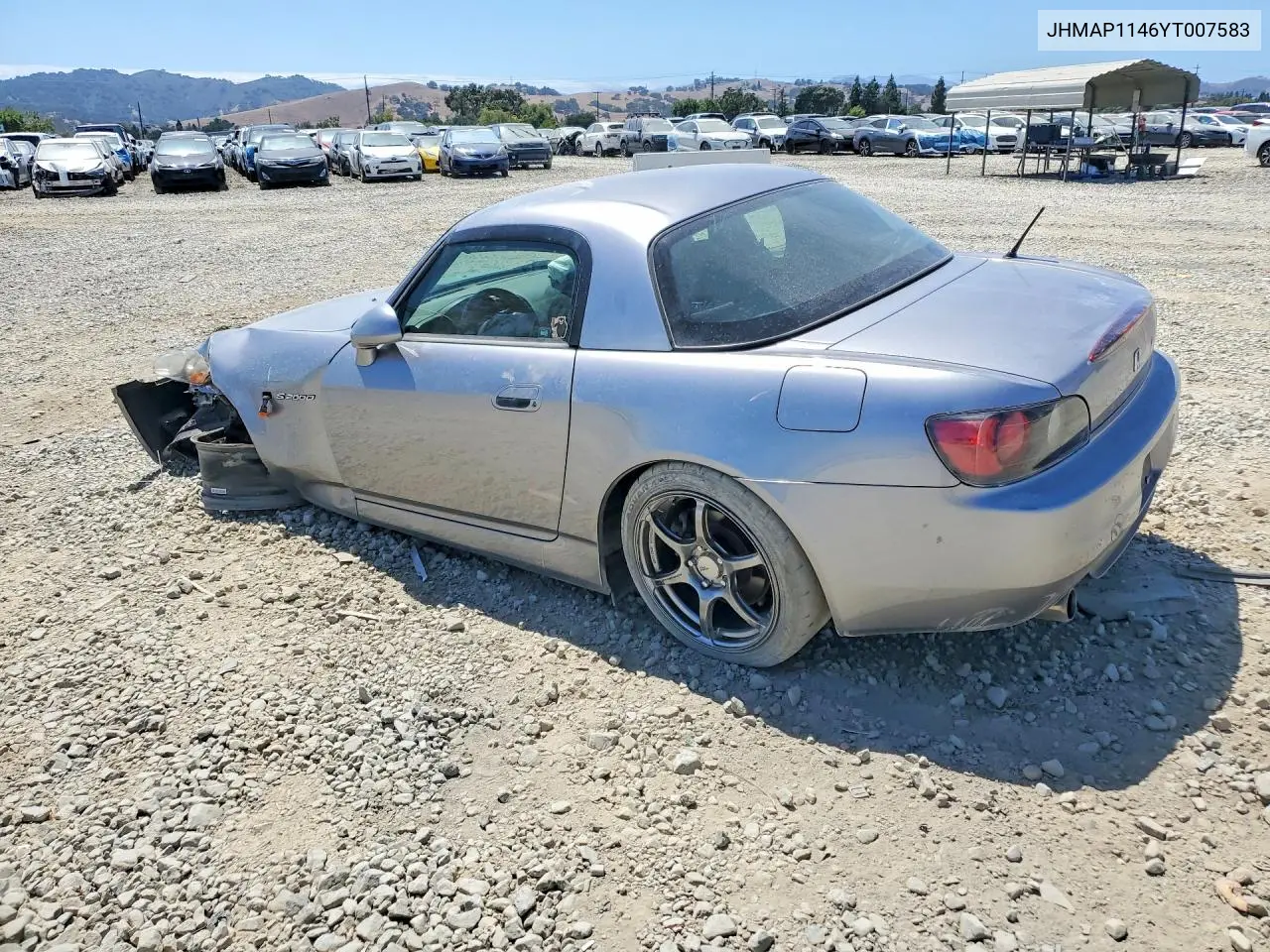 2000 Honda S2000 VIN: JHMAP1146YT007583 Lot: 59346096
