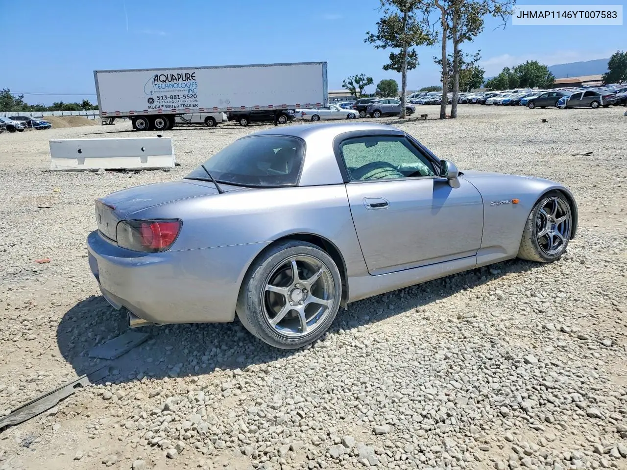 2000 Honda S2000 VIN: JHMAP1146YT007583 Lot: 59346096