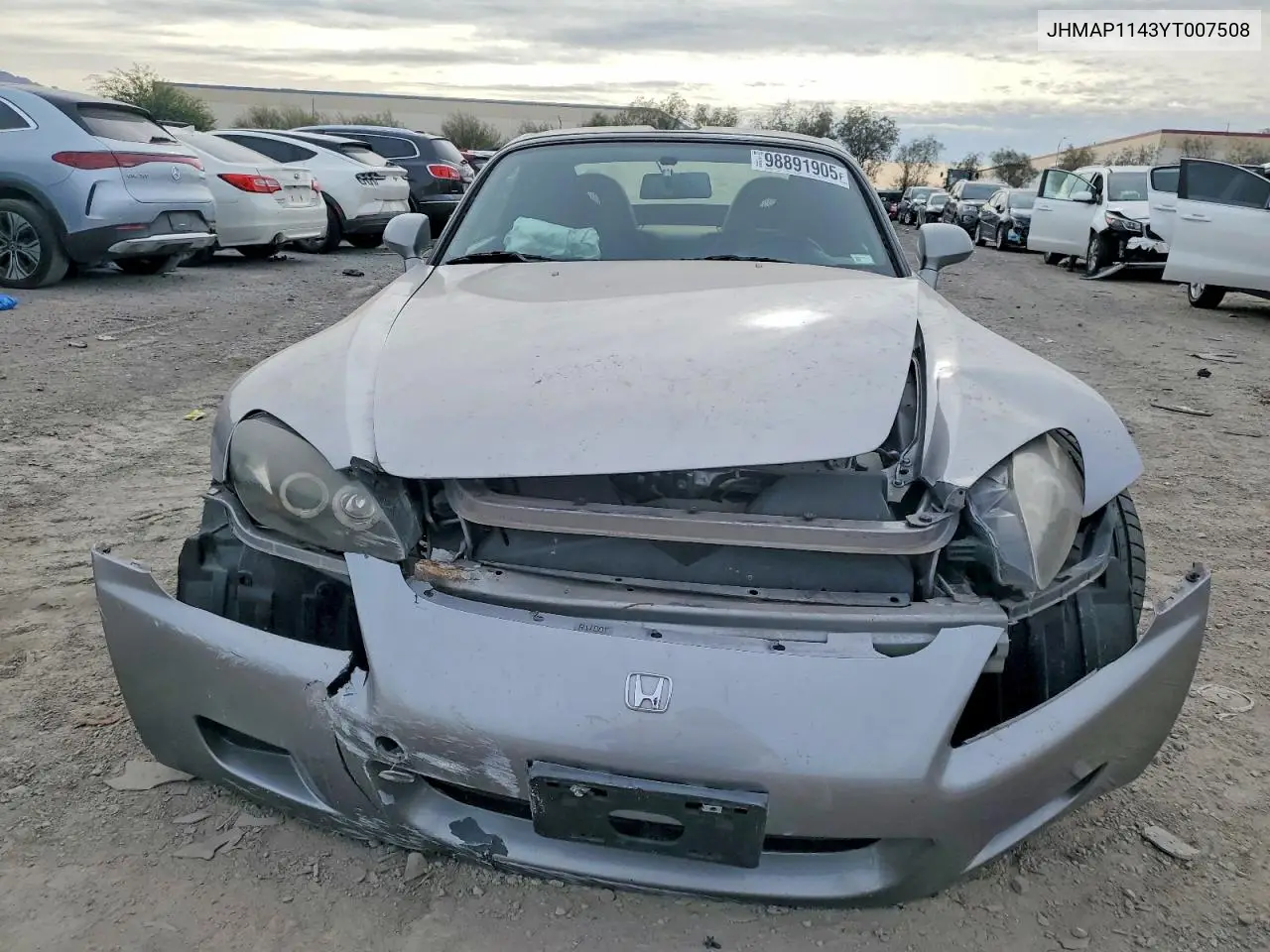 2000 Honda S2000 VIN: JHMAP1143YT007508 Lot: 98891905