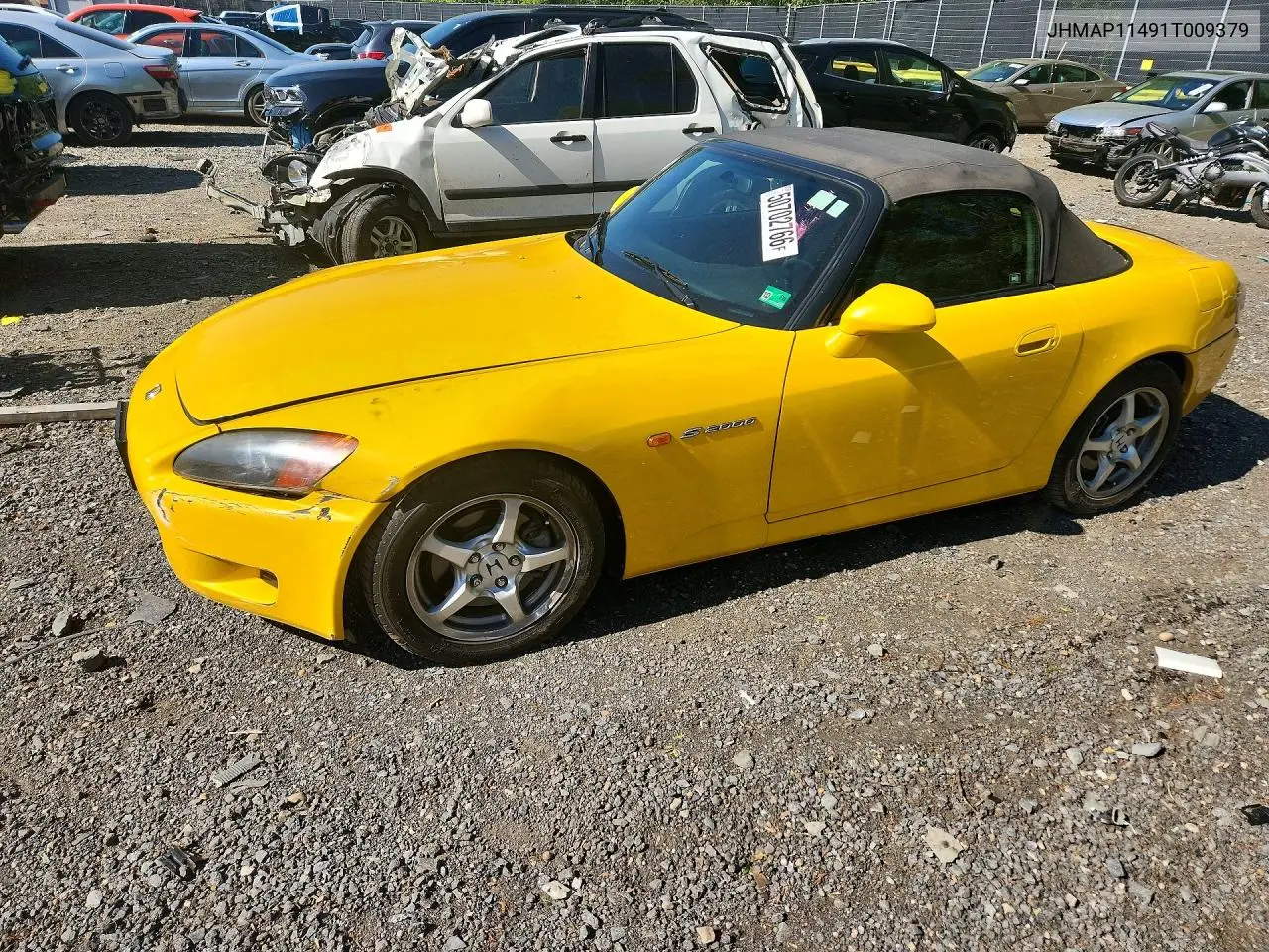 2001 Honda S2000 VIN: JHMAP11491T009379 Lot: 50702766