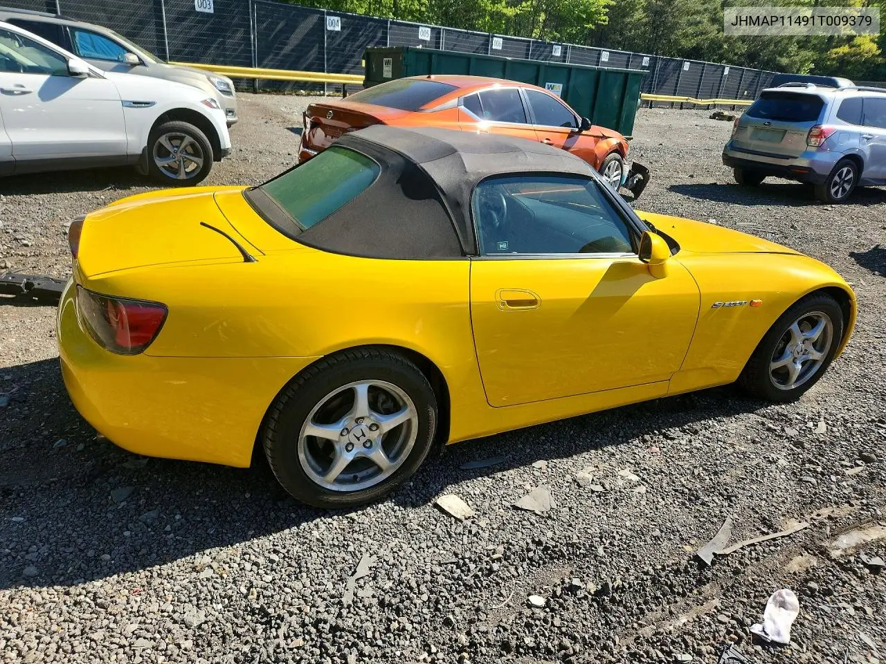 2001 Honda S2000 VIN: JHMAP11491T009379 Lot: 50702766