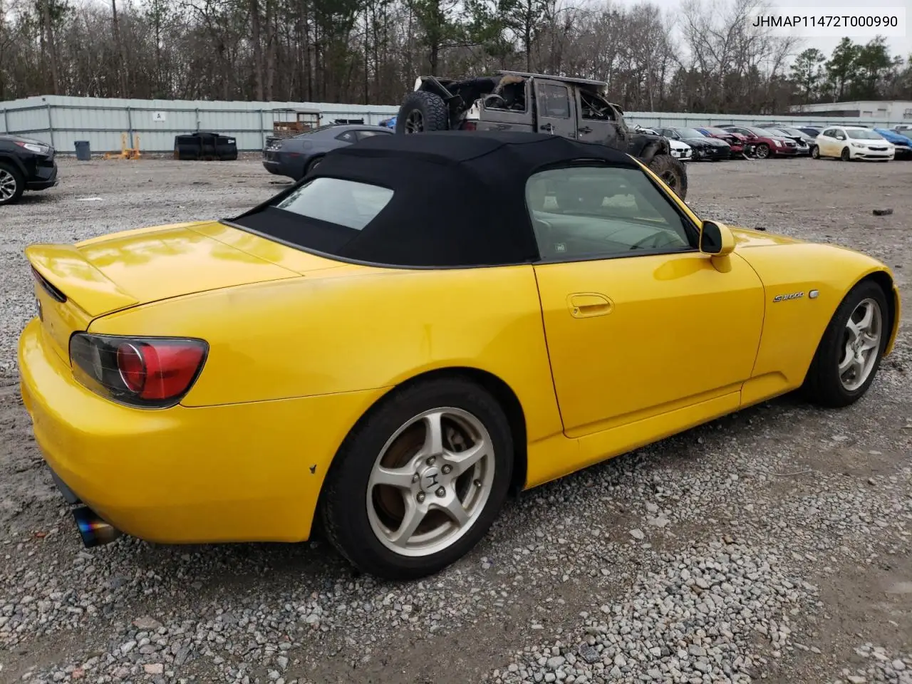 2002 Honda S2000 VIN: JHMAP11472T000990 Lot: 53035886
