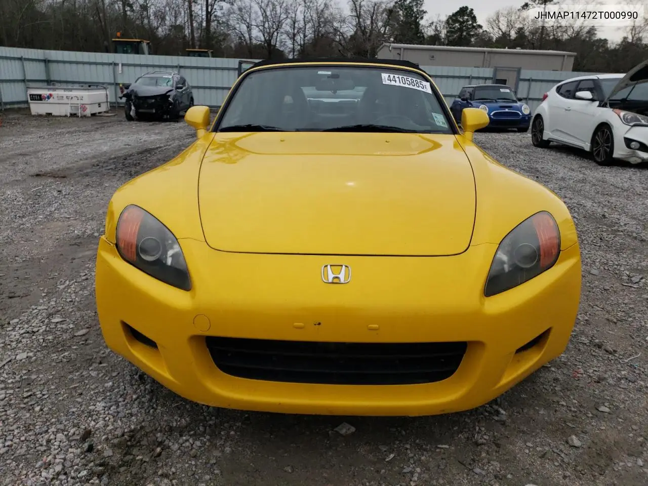 2002 Honda S2000 VIN: JHMAP11472T000990 Lot: 53035886