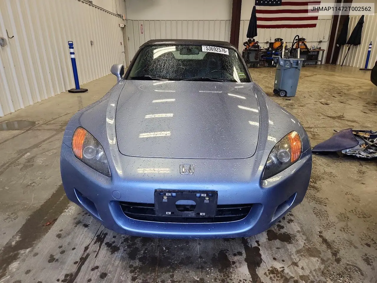 2002 Honda S 2000 VIN: JHMAP11472T002562 Lot: 53692576