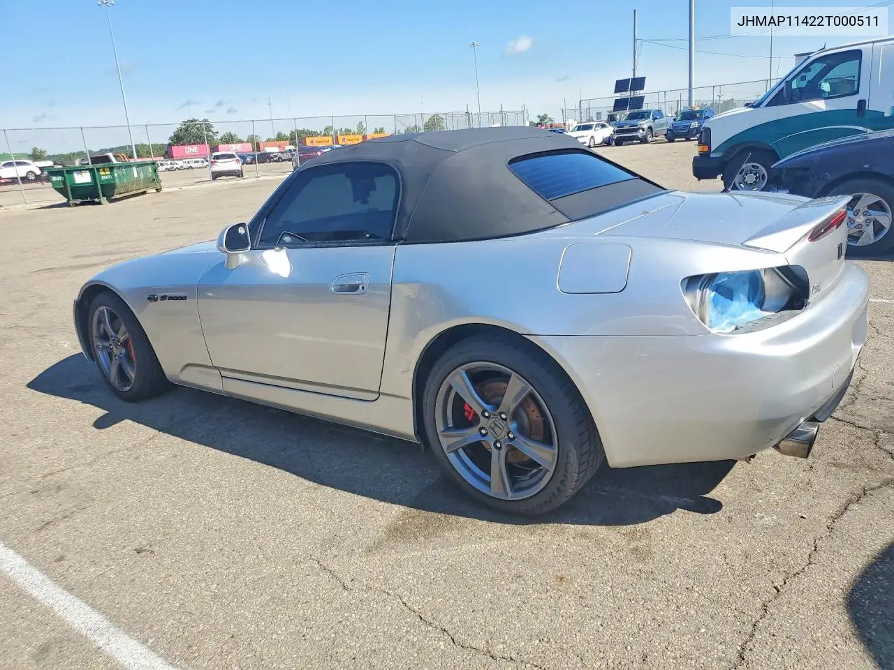 2002 Honda S2000 VIN: JHMAP11422T000511 Lot: 57659996