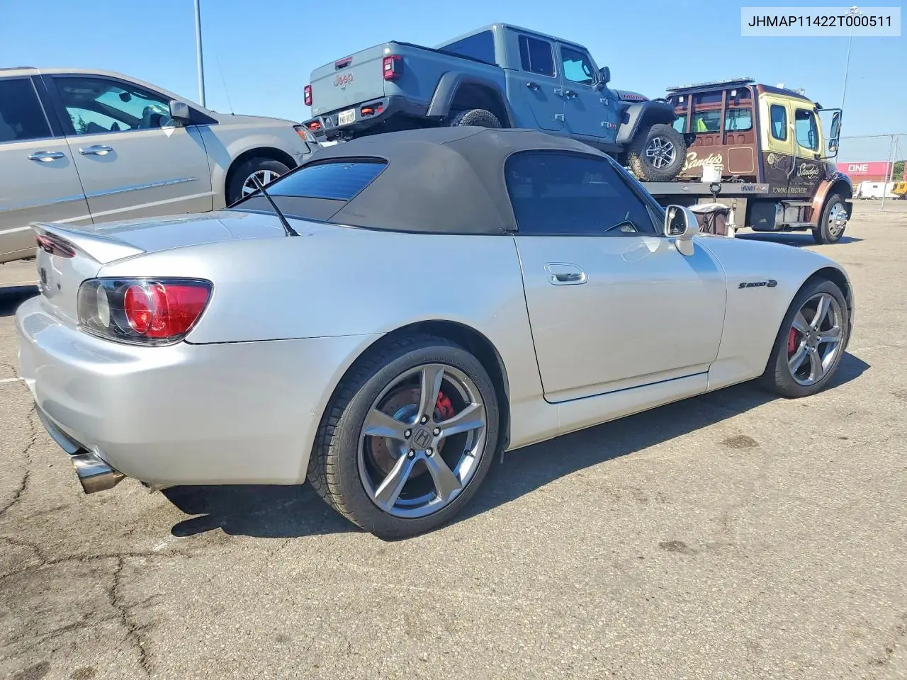 2002 Honda S2000 VIN: JHMAP11422T000511 Lot: 57659996