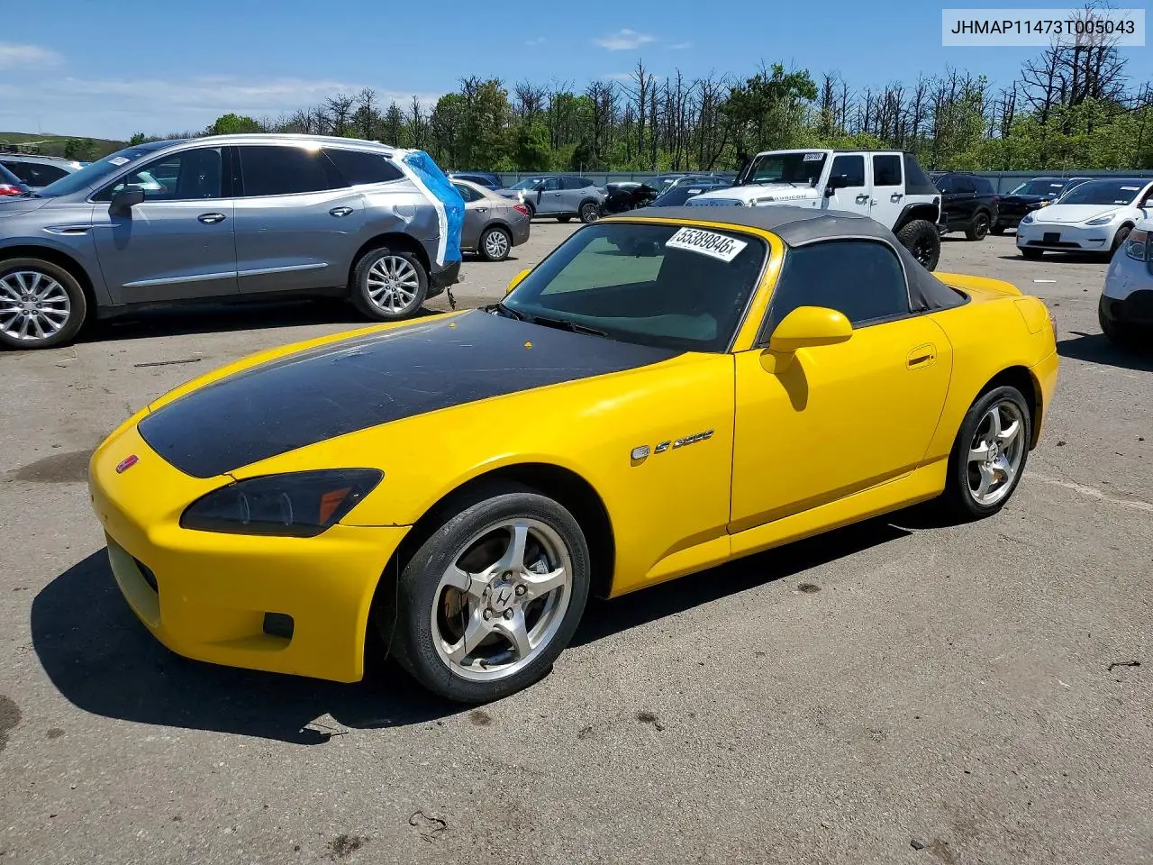 2003 Honda S2000 VIN: JHMAP11473T005043 Lot: 55389846