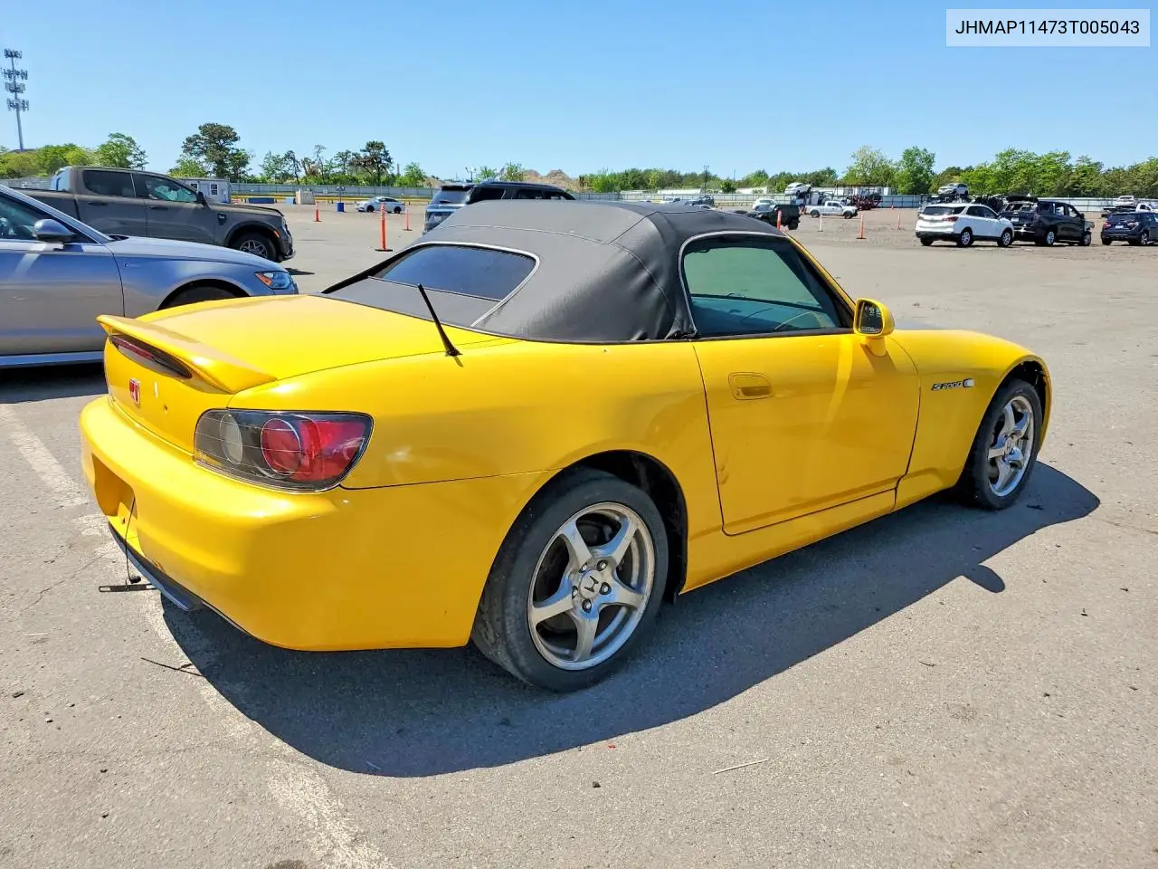 2003 Honda S2000 VIN: JHMAP11473T005043 Lot: 55389846