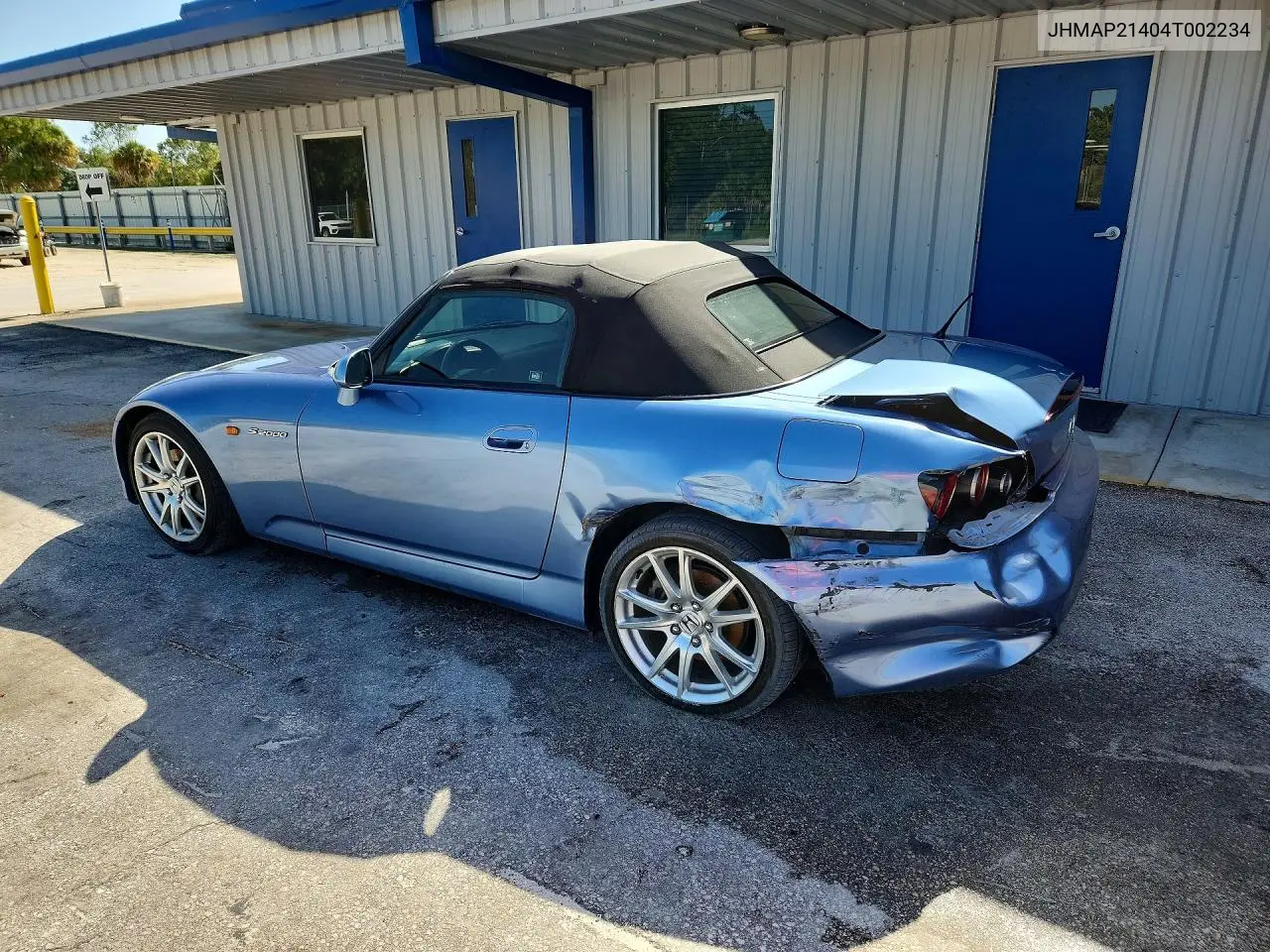 2004 Honda S2000 VIN: JHMAP21404T002234 Lot: 61177816