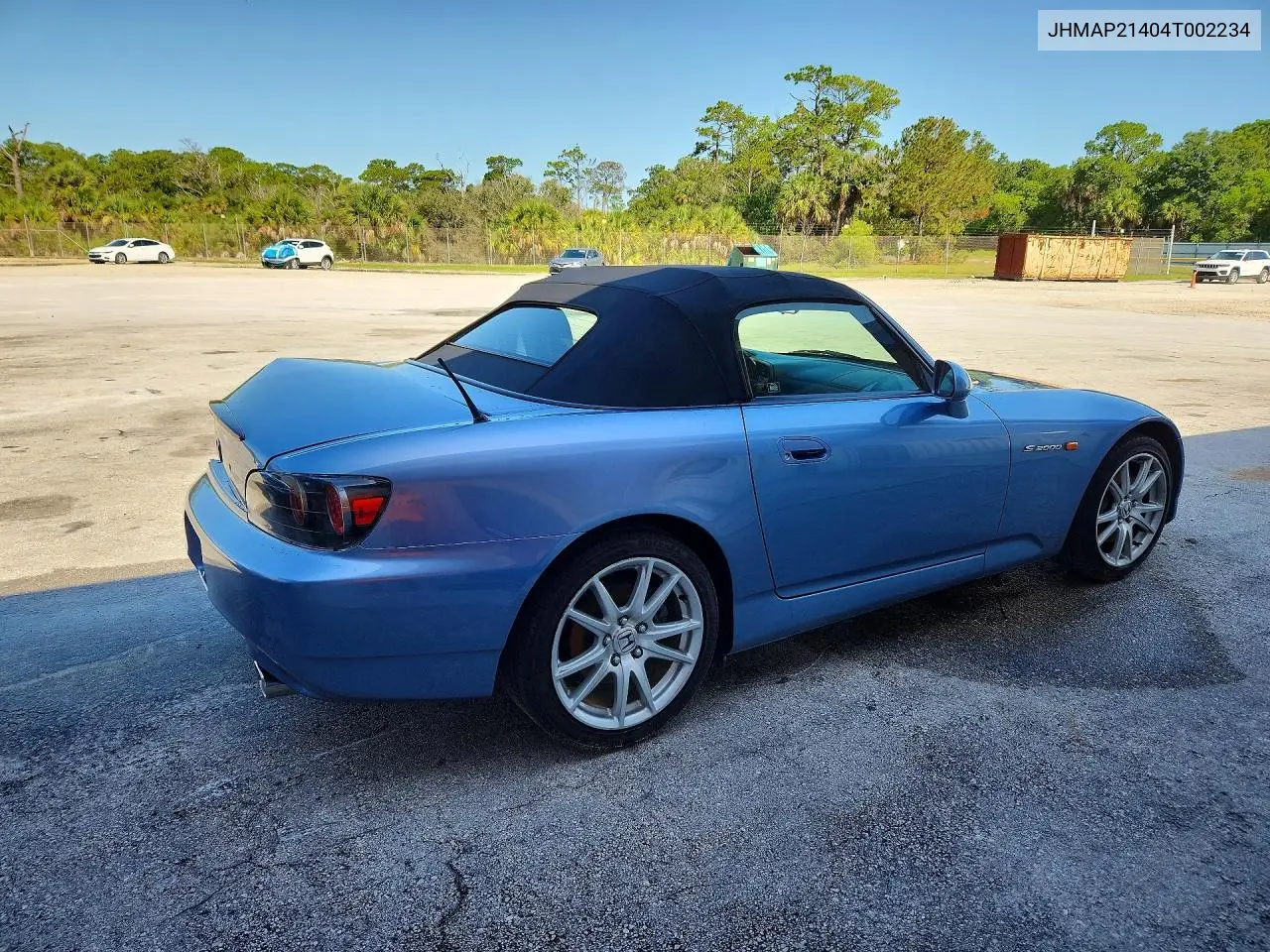 2004 Honda S2000 VIN: JHMAP21404T002234 Lot: 61177816