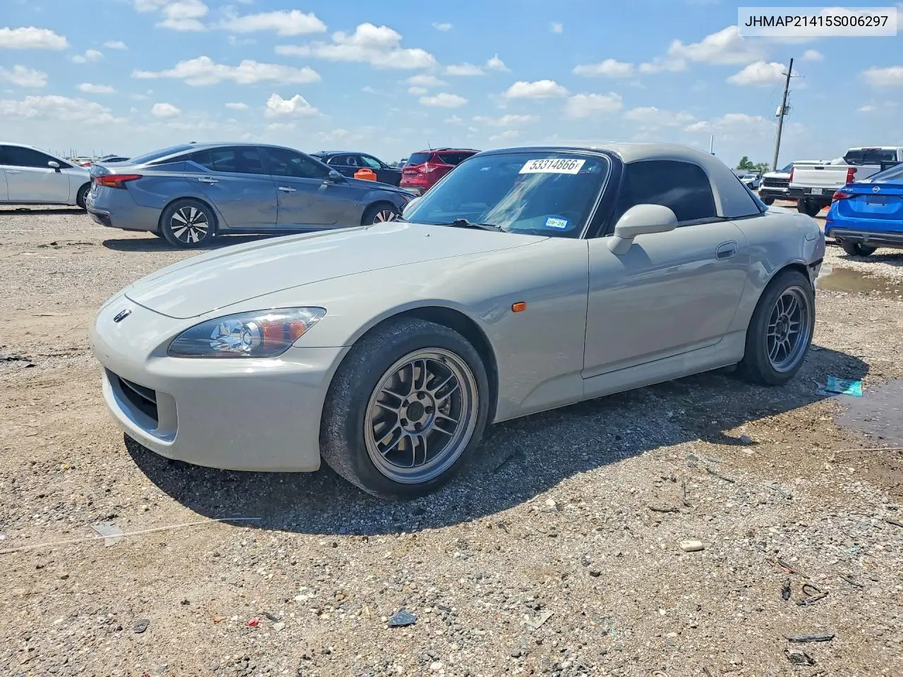 2005 Honda S2000 VIN: JHMAP21415S006297 Lot: 53314866