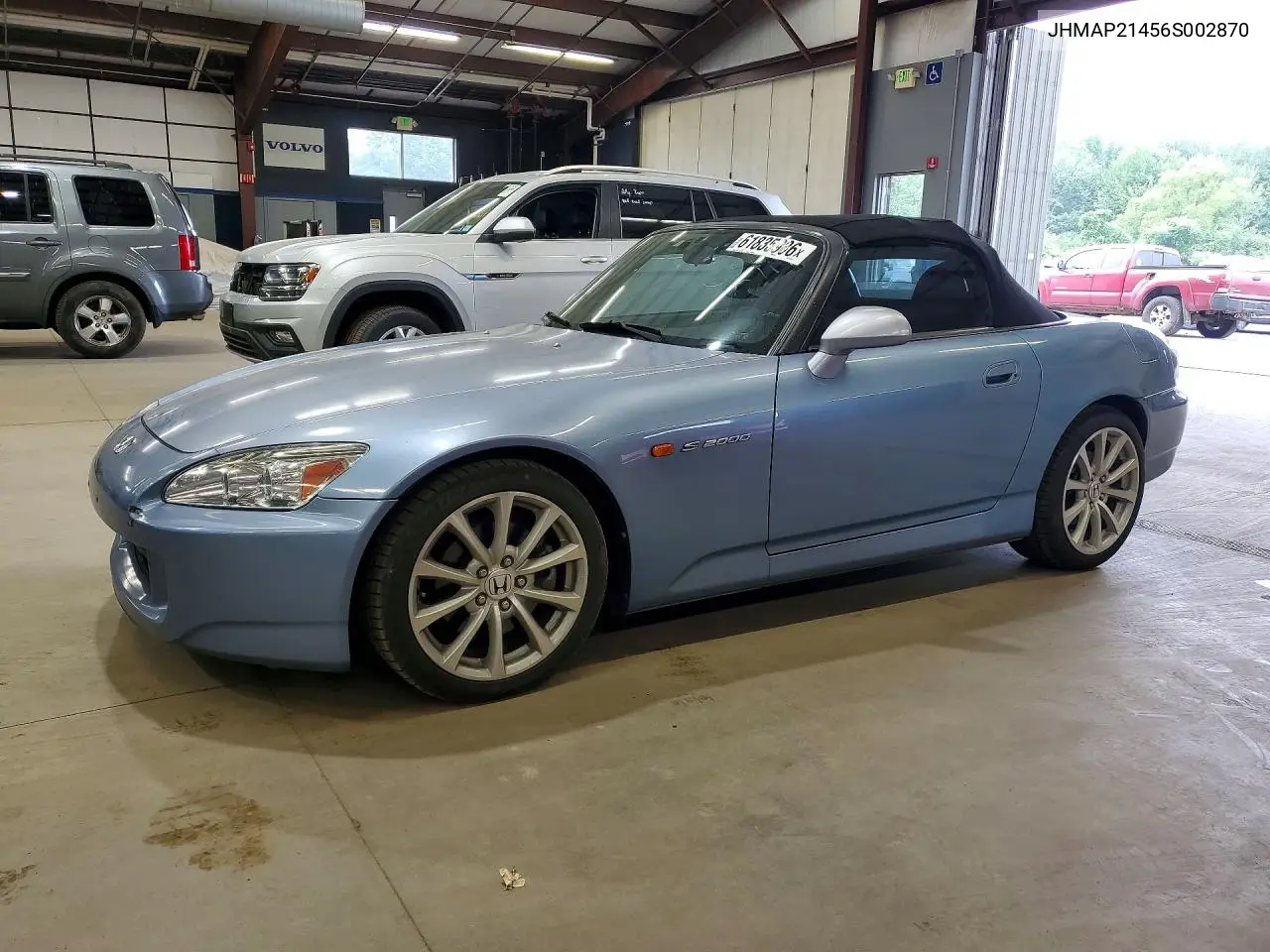 2006 Honda S2000 VIN: JHMAP21456S002870 Lot: 61835986